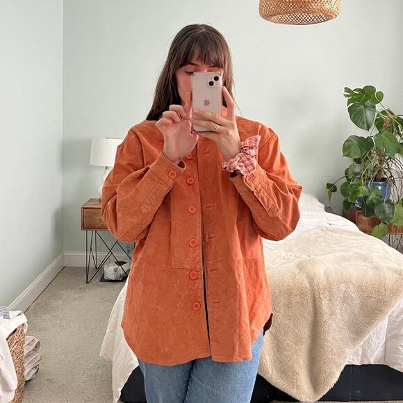 Vintage "Pumpkin" Suede Jacket - Picture 2 of 2